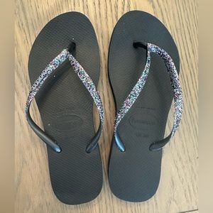 Havaianas Women's Slim Flatform Sparkle Sandal